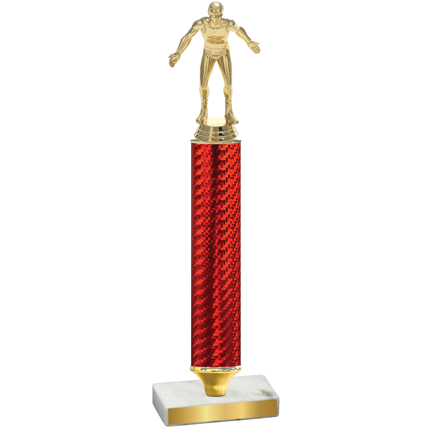 Value Red Carbon Fiber Wrestling Trophy