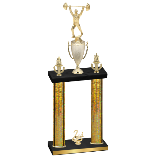 Double Gold Glacier Second Place Weights Trophy