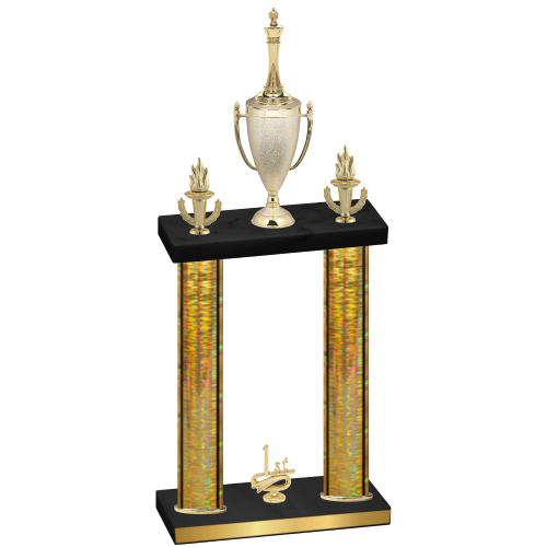 Double Gold Glacier First Place Chess Trophy