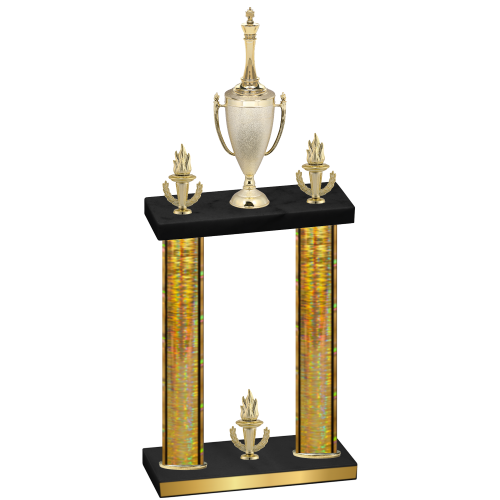 Double Gold Glacier Victory Chess Trophy
