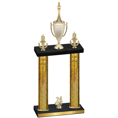 Double Gold Glacier Year Chess Trophy