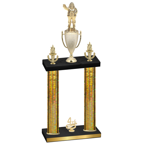 Double Gold Glacier Fourth Place Holiday Trophy