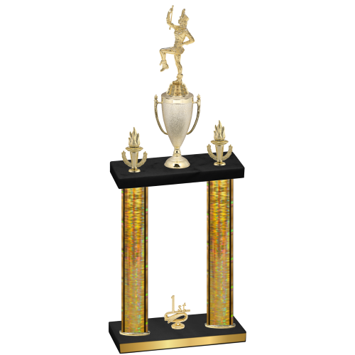 Double Gold Glacier First Place Majorette Trophy