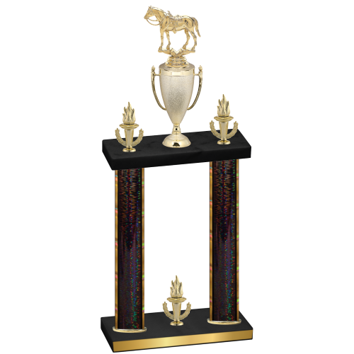 Double Black Glacier Victory Horses Trophy