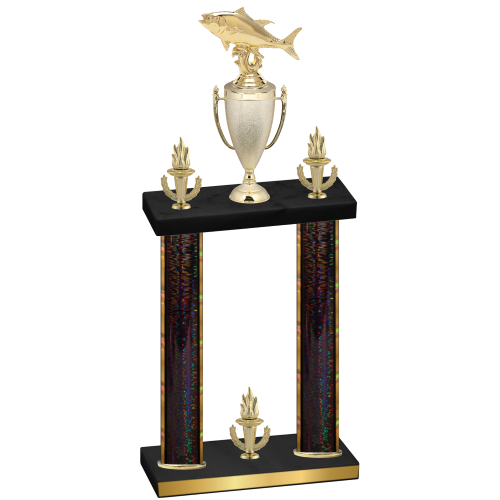 Double Black Glacier Victory Fishing Trophy