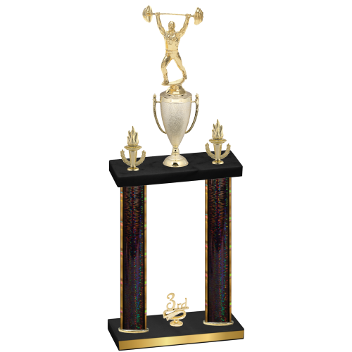 Double Black Glacier Third Place Weights Trophy