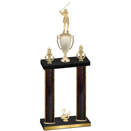 Double Black Glacier Second Place Golf Trophy