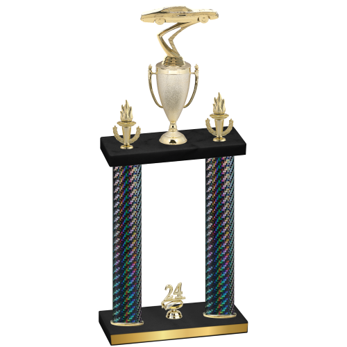 Double Black Carbon Fiber Year Cars Trophy