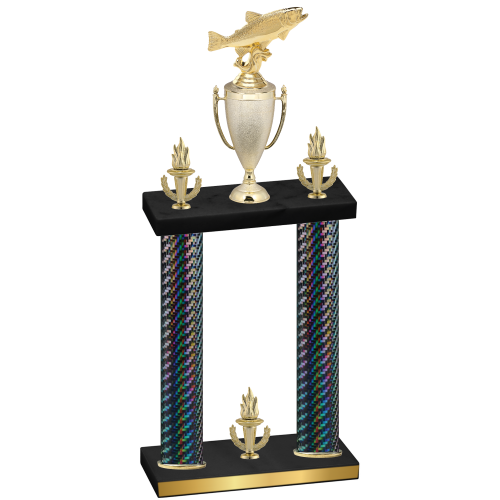 Double Black Carbon Fiber Victory Fishing Trophy