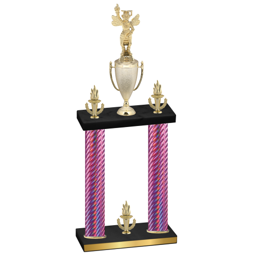 Double Pink Carbon Fiber Victory Academics Trophy
