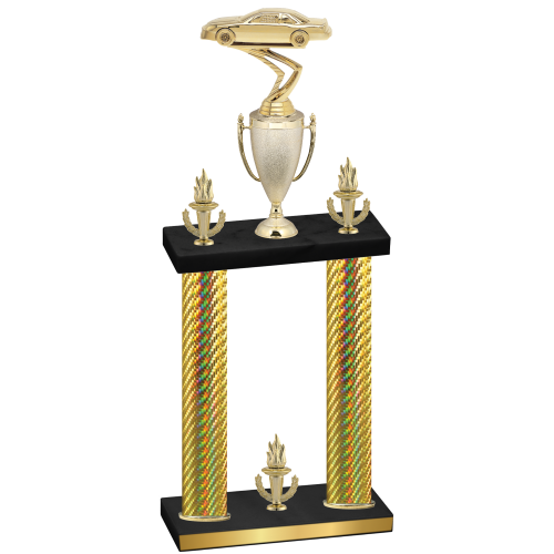 Double Gold Carbon Fiber Victory Cars Trophy