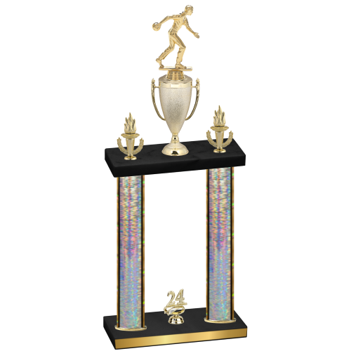 Double Silver Glacier Year Bowling Trophy