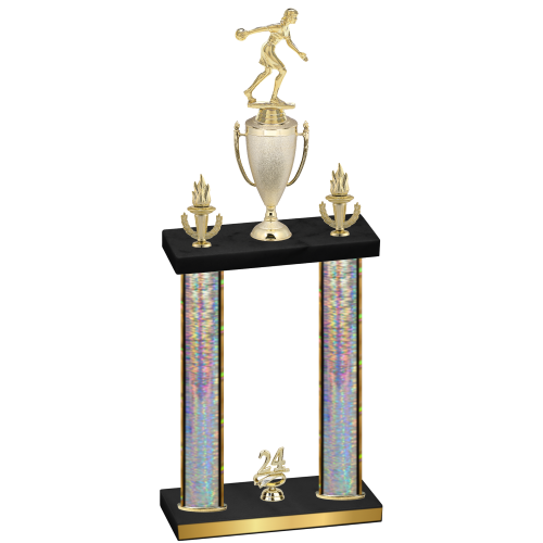 Double Silver Glacier Year Bowling Trophy