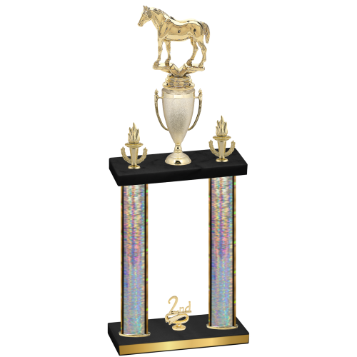 Double Silver Glacier Second Place Horses Trophy