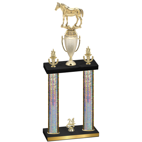 Double Silver Glacier Year Horses Trophy