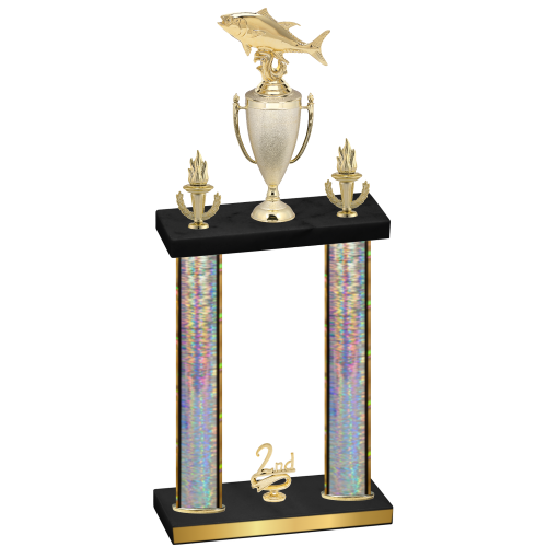 Double Silver Glacier Second Place Fishing Trophy
