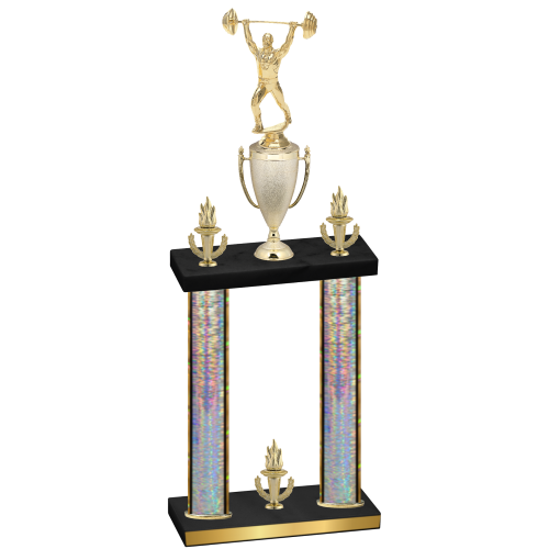 Double Silver Glacier Victory Weights Trophy