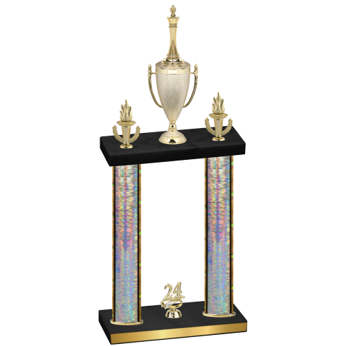 Double Silver Glacier Year Chess Trophy