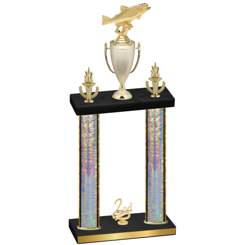 Double Silver Glacier Second Place Fishing Trophy