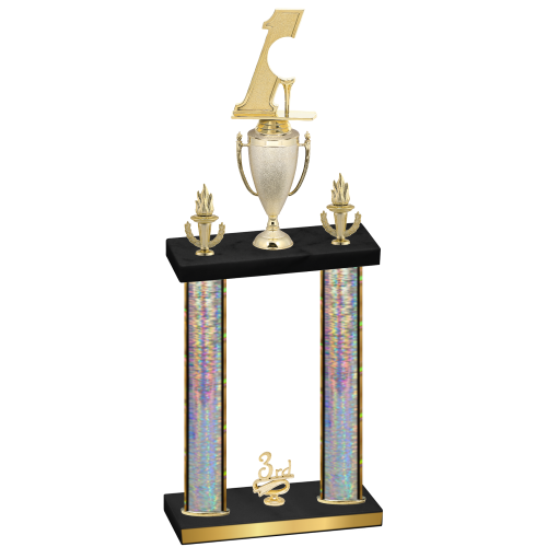 Double Silver Glacier Third Place Golf Trophy