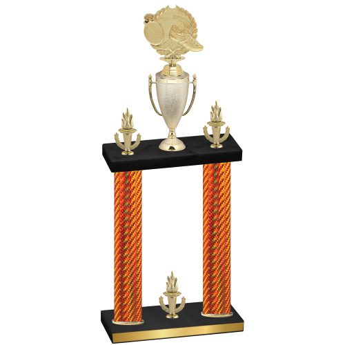 Double Orange Carbon Fiber Victory Running Trophy