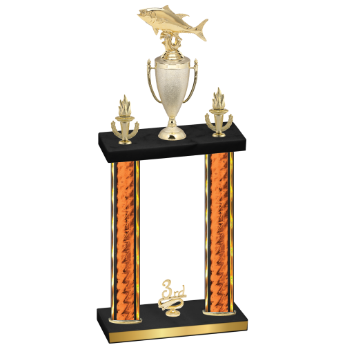 Double Orange Glacier Third Place Fishing Trophy