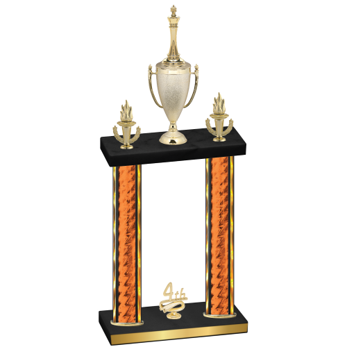 Double Orange Glacier Fourth Place Chess Trophy