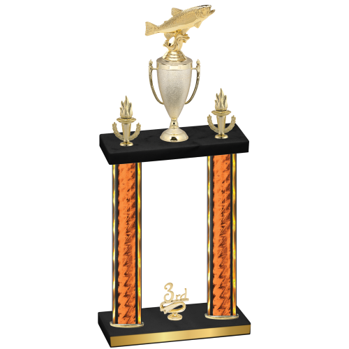 Double Orange Glacier Third Place Fishing Trophy