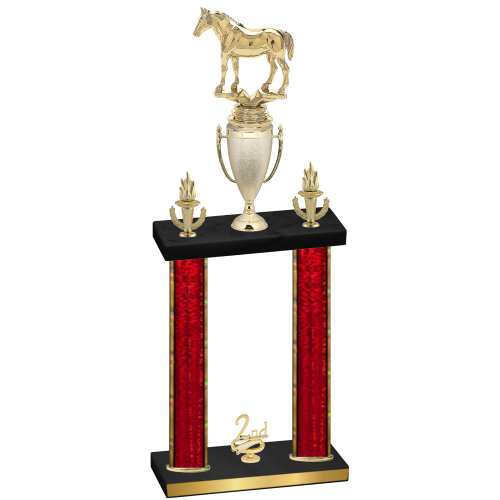 Double Red Glacier Second Place Horses Trophy