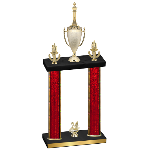Double Red Glacier Year Chess Trophy