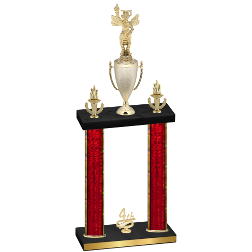 Double Red Glacier Fourth Place Academics Trophy
