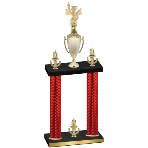 Double Red Carbon Fiber Victory Academics Trophy