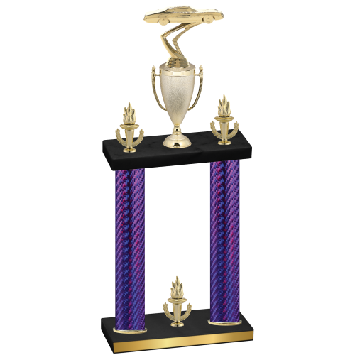 Double Purple Carbon Fiber Victory Cars Trophy