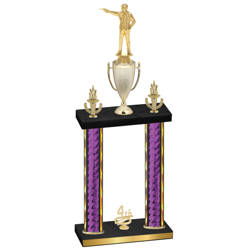 Double Purple Glacier Fourth Place Shooter Trophy