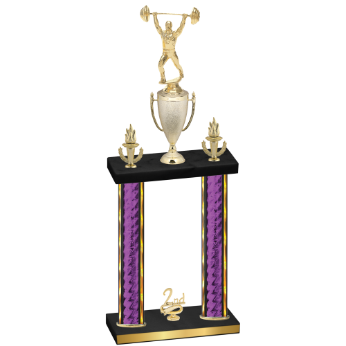 Double Purple Glacier Second Place Weights Trophy