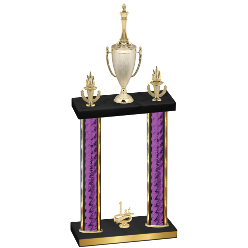 Double Purple Glacier First Place Chess Trophy