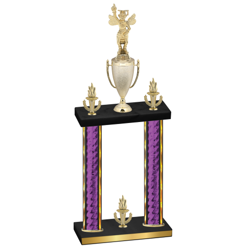 Double Purple Glacier Victory Academics Trophy