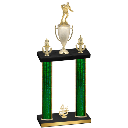 Double Green Glacier Fourth Place Rugby Trophy
