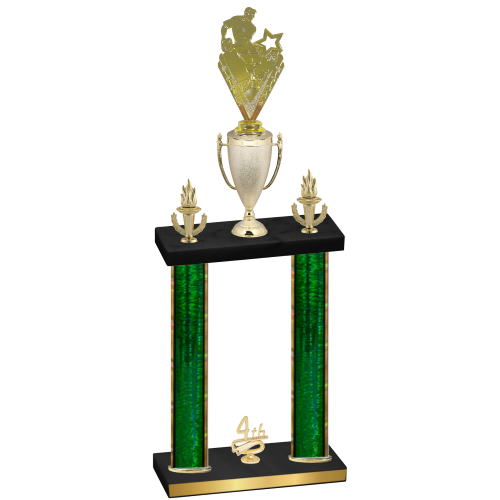 Double Green Glacier Fourth Place Rugby Trophy