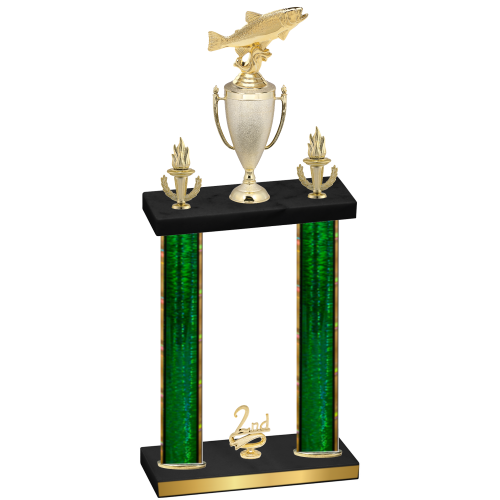 Double Green Glacier Second Place Fishing Trophy