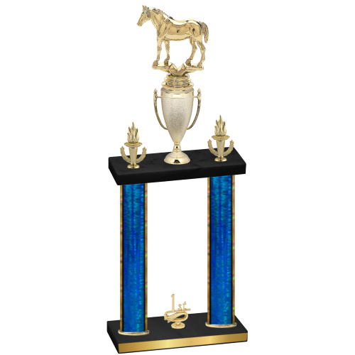 Double Blue Glacier First Place Horses Trophy