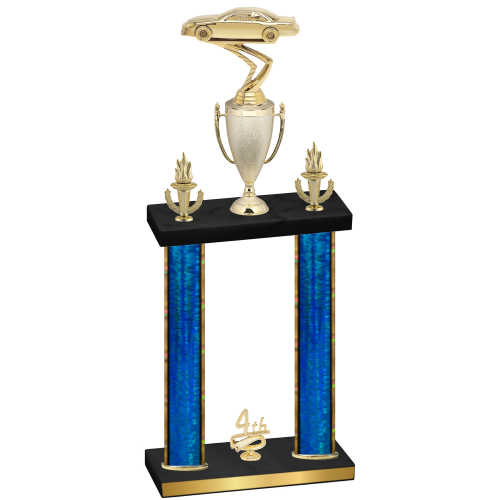 Double Blue Glacier Fourth Place Cars Trophy