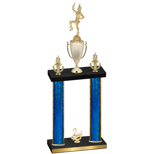 Double Blue Glacier Second Place Majorette Trophy
