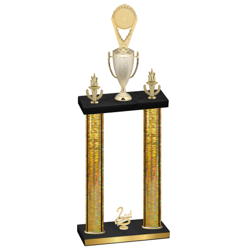 Double Gold Glacier Second Place Insert Trophy