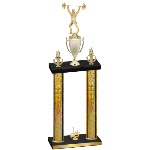 Double Gold Glacier First Place Weights Trophy