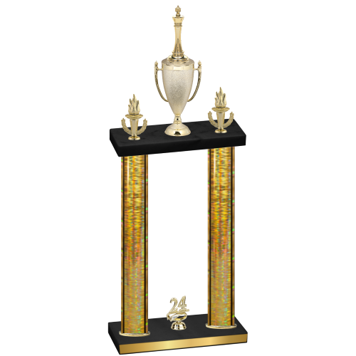 Double Gold Glacier Year Chess Trophy