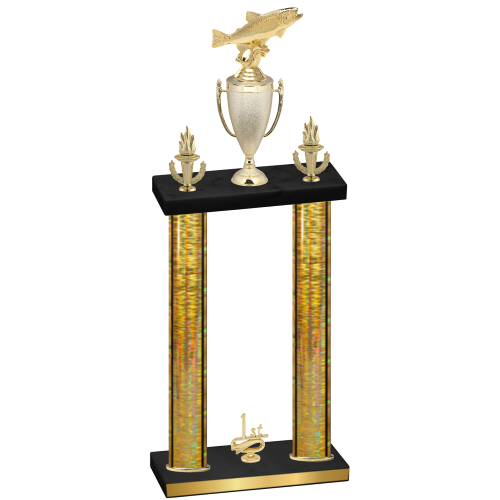 Double Gold Glacier First Place Fishing Trophy