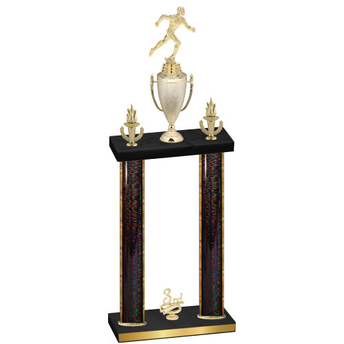 Double Black Glacier Third Place Running Trophy