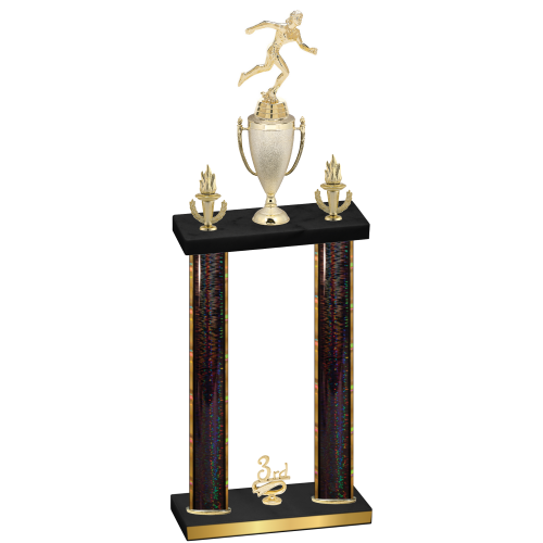 Double Black Glacier Third Place Running Trophy