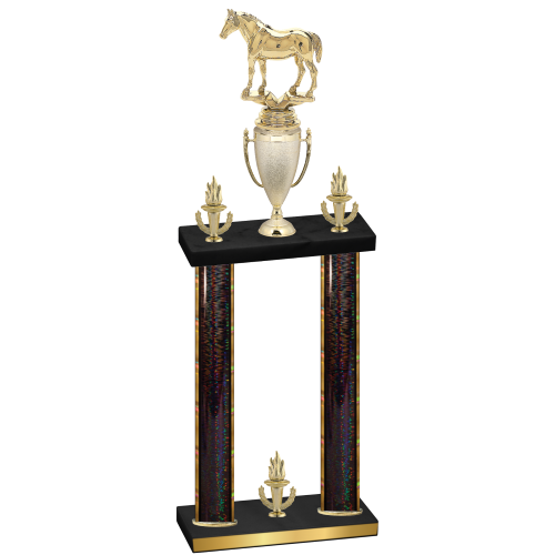 Double Black Glacier Victory Horses Trophy